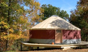 A modern ger, or yurt. 
